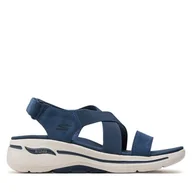 Sandały damskie - Sandały Skechers Go Walk Arch Fit Sandal-Treasured 140257/NVY Navy - miniaturka - grafika 1