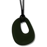 Gryzaki dla dzieci - Jellystone Designs, Wisiorek silikonowy gryzak, Kamyk, Czarny - miniaturka - grafika 1