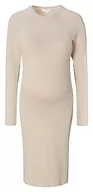 Sukienki ciążowe - Noppies Damska sukienka Zane Ultra Soft Nursing Ls, jasny piasek, XS - miniaturka - grafika 1