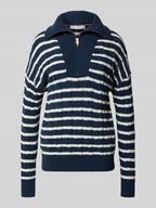 Bluzy damskie - Bluza z kołnierzem o kroju regular fit z czystej wełny - miniaturka - grafika 1