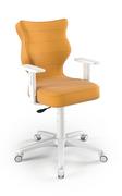 Krzesła obrotowe dla dzieci - Krzesło Entelo Duo Biały Velvet 35 rozmiar 5 - miniaturka - grafika 1