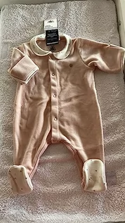 Śpiochy dla niemowląt - Petit Bateau Piżama Śpi Dobrze Bimba, Różowa solenia, 0-3 mesi - grafika 1