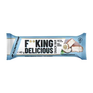 Allnutrition Baton o smaku kokosowym Coconut F**king Delicious 40 g - Batoniki - miniaturka - grafika 1