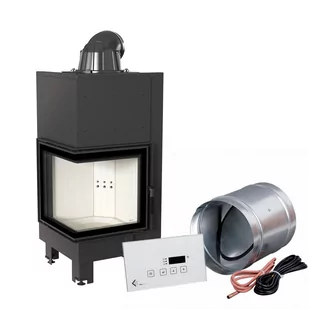 Kratki.pl Marek Bal KOMINEK POWIETRZNY MBN LEWY BS 8 KW Z MSK GLASS MBN/L/BS/Z/MSK/GLASS - Kominki wolnostojące - miniaturka - grafika 1