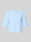 Koszulki i topy damskie - Krój regular fit kardigan rozpinany z dodatkiem wełny model 'SILLY' - miniaturka - grafika 1