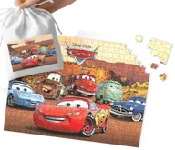 Puzzle - PUZZLE - AUTA Zygzak Mcqueen WZORY Z BAJEK PREZENT 120el + WORECZEK - miniaturka - grafika 1