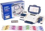Zabawy w naśladowanie dorosłych - Kasa Fiskalna Niebieska + Akcesoria - miniaturka - grafika 1
