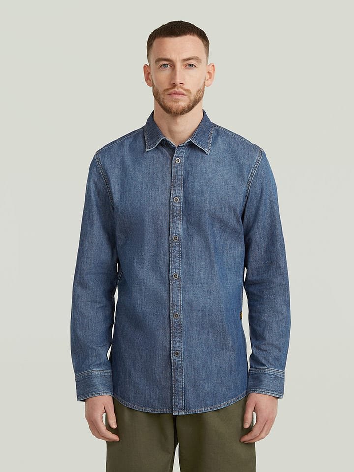 G-Star Koszula dżinsowa - Slim fit - w kolorze niebieskim