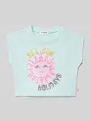 Koszulki dla dziewczynek - T-shirt z czystej bawełny - miniaturka - grafika 1