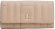 Portfele - Tommy Hilfiger Damski TH Kobiecy LRG Flap AW0AW17475 Zip Around Wallet, Beżowy (Coastal Taupe), OS, Beżowy (Coastal Taupe), One Size - miniaturka - grafika 1