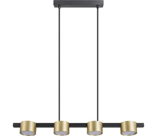 LED Żyrandol na lince MIRELLA 4xGX53/6W/230V złoty/czarny - Lampy sufitowe - miniaturka - grafika 1