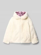 Kurtki i płaszcze dla dziewczynek - Kurtka dwustronna o kroju regular fit z imitacją futra - miniaturka - grafika 1