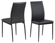 Krzesła - D2.Design Krzesło Demina black PU 212171 - miniaturka - grafika 1