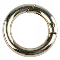 Pasmanteria - KÓŁKO OTWIERANE SZEKLA KARABIŃCZYK OKRĄGŁY 20MM - ZŁOTE - miniaturka - grafika 1