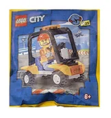 Klocki - LEGO City Zestaw - Airport Worker with Service Car 952306 polybag klocki - miniaturka - grafika 1
