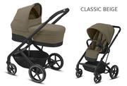 Wózki dziecięce - CYBEX BALIOS S LUX BLACK FRAME 2w1 Classic Beige - miniaturka - grafika 1