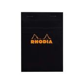 Notesy i bloczki - Blok Rhodia N°13 A6 10,5x14,8 cm, kratka, czarny - miniaturka - grafika 1