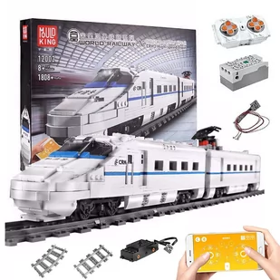 Klocki Technic Sterowany Pociąg Kolejka Rc - Mould King 12002 - Klocki - miniaturka - grafika 1