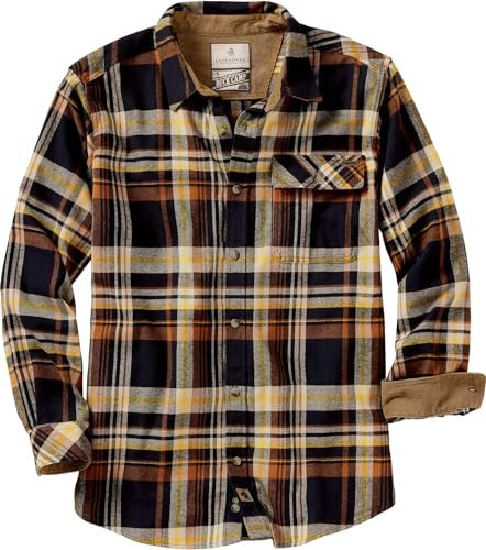 Legendary Whitetails Męska koszula flanelowa Buck Camp z długim rękawem, Heather Button Down, koszula rekreacyjna ze sznurkiem i długim rękawem (1 opakowanie)