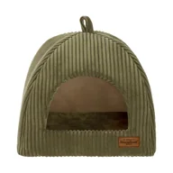 Legowiska dla psów - RECOBED Budka Lines oliwka - miniaturka - grafika 1