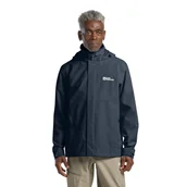 Kurtki i kamizelki sportowe męskie - Męska kurtka przeciwdeszczowa Jack Wolfskin TRAILTIME 2L JKT M midnight sky - XXL - miniaturka - grafika 1