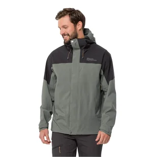 Męska kurtka Jack Wolfskin KAMMWEG 2L JKT M gecko green - M - Kurtki męskie - miniaturka - grafika 1