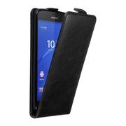 Etui i futerały do telefonów - Pokrowiec Do Sony Xperia Z3 COMPACT w Etui CZARNA NOC Flip Case Cover Obudowa Ochronny Cadorabo - miniaturka - grafika 1