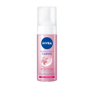 Nivea Caring pielęgnująca pianka oczyszczająca 150ml - Żele do mycia twarzy - miniaturka - grafika 1