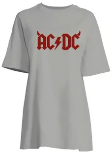 AC/DC Damska koszula nocna, Szary, S - Piżamy damskie - miniaturka - grafika 1