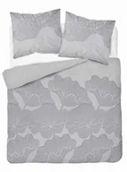 Pościel - Detexpol Pościel bawełniana 220x200 szara kwiaty 4966B Bawełna 84 - miniaturka - grafika 1
