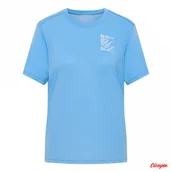 Koszulki i topy damskie - Koszulka Damska Jack Wolfskin Vonnan Graphic Explore - Mid Blue - miniaturka - grafika 1