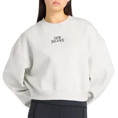 Bluzy sportowe damskie - Bluza damska New Balance WT61935IAHH - szara - miniaturka - grafika 1