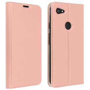 Wąskie etui z klapką, seria Business na Google Pixel 3A XL - różowe złoto - Etui i futerały do telefonów - miniaturka - grafika 1