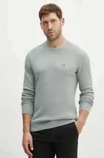 Calvin Klein sweter męski kolor zielony lekki K10K113031 - Swetry męskie - miniaturka - grafika 1