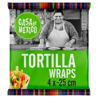 Szybkie dania obiadowe - CASA DE MEXICO Wrapy 25 cm - 4 szt - miniaturka - grafika 1