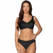 Biustonosze - ﻿Biustonosz miękki bez fiszbin Gaia 1163 czarn 105D - miniaturka - grafika 1