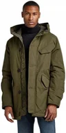 Kurtki męskie - G-STAR RAW ZIELONA MĘSKA KURTKA PARKA Z KAPTUREM I KIESZENIAMI XL 6BA - miniaturka - grafika 1