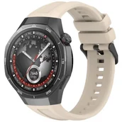 Akcesoria do smartwatchy - SILIKONOWY PASEK DO HUAWEI WATCH GT5 PRO 46MM BEŻOWY - miniaturka - grafika 1
