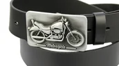 Paski - Klamra Bezniklowa Do Paska Sprzączka Pełna Blaszka Z Bolczykiem 40 mm Metalowa Solidna KBOL40/38 "MOTORCYCLE" - miniaturka - grafika 1