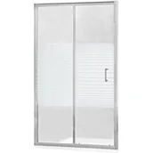 Ścianki i drzwi prysznicowe - Mexen Apia drzwi prysznicowe rozsuwane 90 cm, pasy, chrom - 845-090-000-01-20 - miniaturka - grafika 1