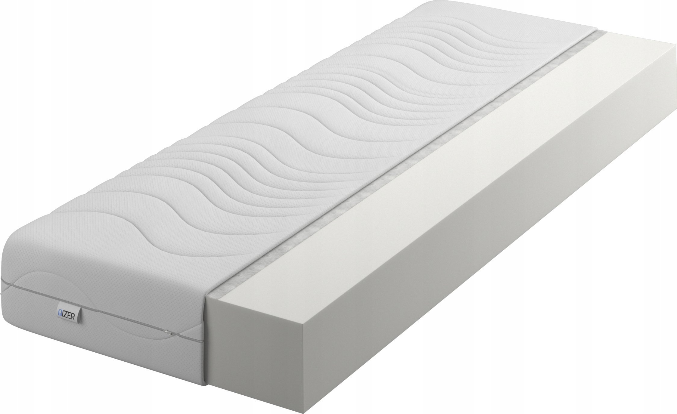 Materac piankowy Comfort 70x190 10cm Dwustronny H3/H3 Pikowany pokrowiec