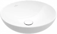 Umywalki - VILLEROY - BOCH 4A450001 Loop & Friends Umywalka stojąca na blacie 380 x 380 x 150 mm, Weiss Alpin, z przelewem, Nieszlifowany - miniaturka - grafika 1
