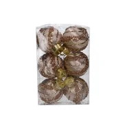 Bombki - Bombka styropianowa 6 cm szampańska 6 szt. - miniaturka - grafika 1