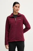 Bluzy damskie - Columbia bluza sportowa Fast Trek II kolor bordowy gładka 1465351 - miniaturka - grafika 1