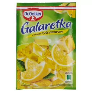 Dr. Oetker Galaretka o smaku cytrynowym 72 g - Dodatki do ciast w proszku - miniaturka - grafika 1