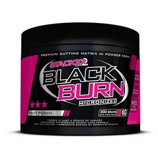 Stacker2 Black Burn Micronized 300 g poncz owocowy - Spalacze tłuszczu - miniaturka - grafika 1