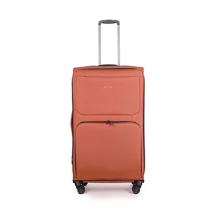 Stratic Bendigo Light + walizka z miękką obudową, walizka podróżna na kółkach, duża, zamek TSA, 4 rolki, możliwość rozszerzenia, rozmiar L, Rosso Clay, Rosso Clay, L, L Długi - Walizki - miniaturka - grafika 1