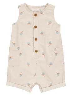 carter's Rampers w kolorze beżowym - Pajacyki dla niemowląt - miniaturka - grafika 1