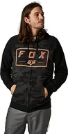 Bluzy męskie - Fox Racing Męska bluza z kapturem z zamkiem błyskawicznym z polaru, czarny kamuflaż, M - miniaturka - grafika 1