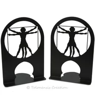 Podpórki do książek - Podpórki do książek Człowiek Witruwiański według Leonarda da Vinci - miniaturka - grafika 1